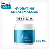 Schwarzkopf Professional Spa Essence Cream Hydrating Masque | for Dry, Damaged Hair | Smooth, Shiny Hair | Deep Moisture Hair Treatment | 500 ml