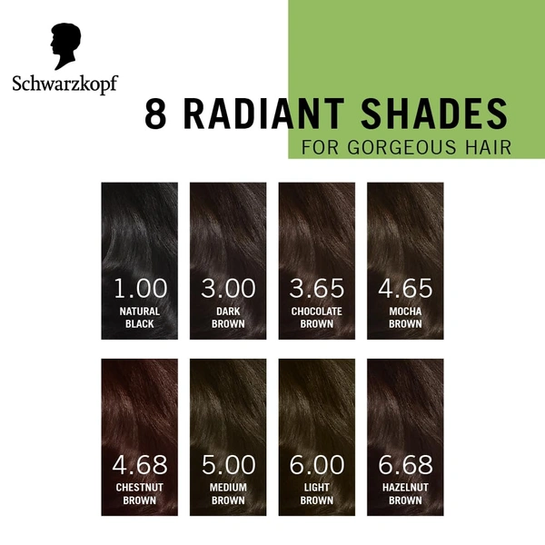 Schwarzkopf Simply Colour Chestnut Brown 4.68 Hair Colour 142.5ml | 100% Grey Coverage | Ammonia & Silicone Free | With Soy Protein, Argan Oil & Oat Milk | Gentle Formula