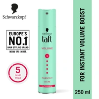 Schwarzkopf Taft Volume Hair Spray Hold Level 5 | Mega Strong Hold, Long-Lasting Volume, Lightweight & Non-Sticky Finish | Humidity Resistant | Vegan & Silicone-Free