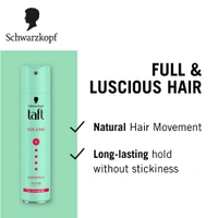 Schwarzkopf Taft Volume Hair Spray Hold Level 5 | Mega Strong Hold, Long-Lasting Volume, Lightweight & Non-Sticky Finish | Humidity Resistant | Vegan & Silicone-Free