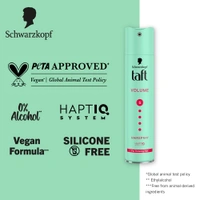 Schwarzkopf Taft Volume Hair Spray Hold Level 5 | Mega Strong Hold, Long-Lasting Volume, Lightweight & Non-Sticky Finish | Humidity Resistant | Vegan & Silicone-Free