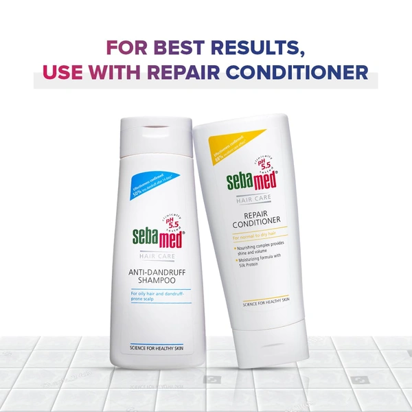 Sebamed Anti-Dandruff Shampoo 200ml|pH 5.5 | Clinically Proven Formula for Flake-Free Scalp | Gently Cleanses, Soothes Irritation & Controls Dandruff | Dermatologically Tested