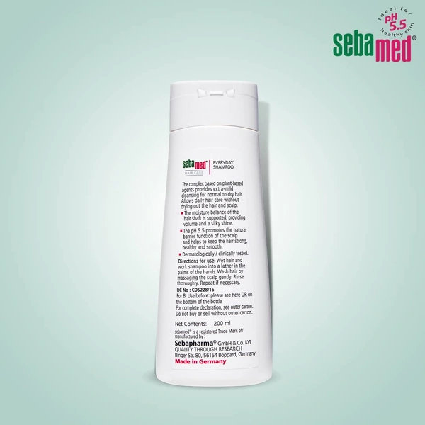 Sebamed Baby Everyday Shampoo 200ml |Gentle & pH 5.5 | Soap-Free, Tear-Free, Daily Use Moisturizing | Dermatologist Recommended | Newborns & Sensitive Scalp