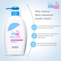 Sebamed Baby Gentle Wash 400ml, pH 5.5 | Soap-Free & Tear-Free Body Wash | Gentle on Baby's Skin | Dermatologically Tested | Ideal for Sensitive Skin