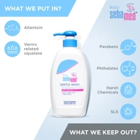 Sebamed Baby Gentle Wash 400ml, pH 5.5 | Soap-Free & Tear-Free Body Wash | Gentle on Baby's Skin | Dermatologically Tested | Ideal for Sensitive Skin