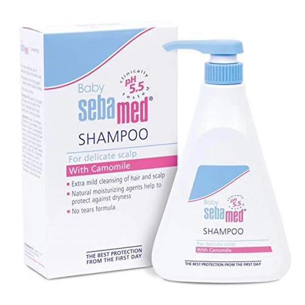 Sebamed Baby Shampoo 500ml | pH 5.5 for Gentle Care | Soothes & Protects Baby's Sensitive Scalp | Free from Parabens & Sulfates | Dermatologically Tested & Mild Formula