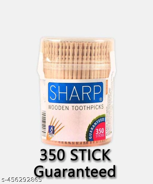 Tulips Sharp Wooden Toothpicks 350 Sticks | High-Quality | Durable & Precision-Pointed for Easy Use | Perfect for Daily Use & Food Presentation