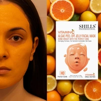 Shills Professional SHILLS Professional Algae Peel Off Jelly Facial Mask 100g 6 Variants Vitamin C | Deep Cleansing, Hydration & Skin Brightening | Spa Treatment for All Skin Types