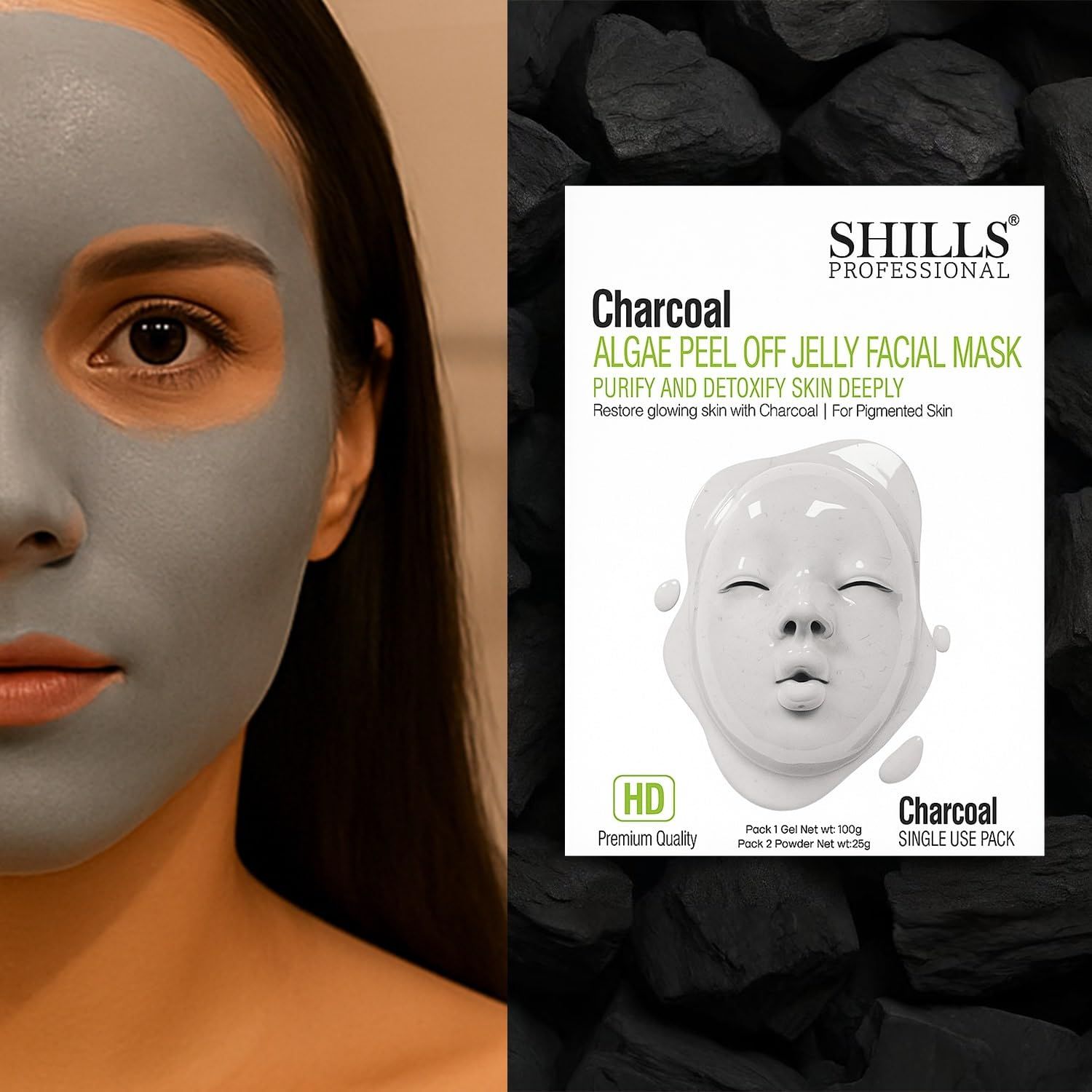 SHILLS Professional Algae Peel Off Jelly Facial Mask 100g 6