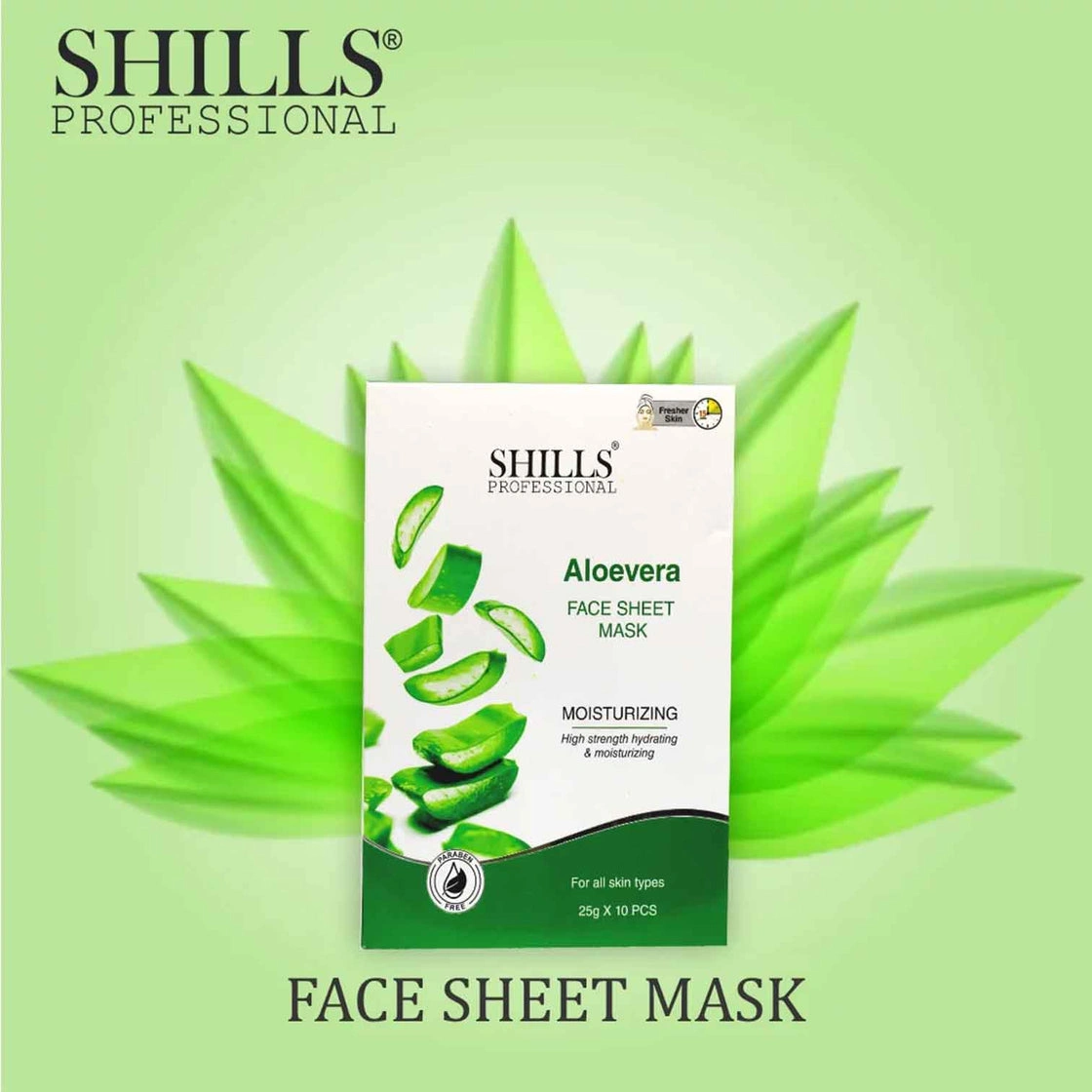 Shills Professional Face Sheet Mask Set with Aloe Vera | Intense  Moisturizing & Hydration