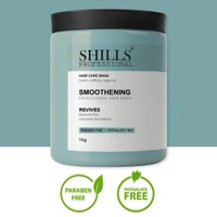 Shills Professional Smoothening Hair Mask 500gm | Deep Conditioning for Frizz Control, Smooth & Silky Hair | Keratin Infused Hair Spa Treatment for Dry & Damaged Hair