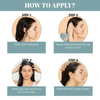 Shills Professional Smoothening Hair Mask 500gm | Deep Conditioning for Frizz Control, Smooth & Silky Hair | Keratin Infused Hair Spa Treatment for Dry & Damaged Hair