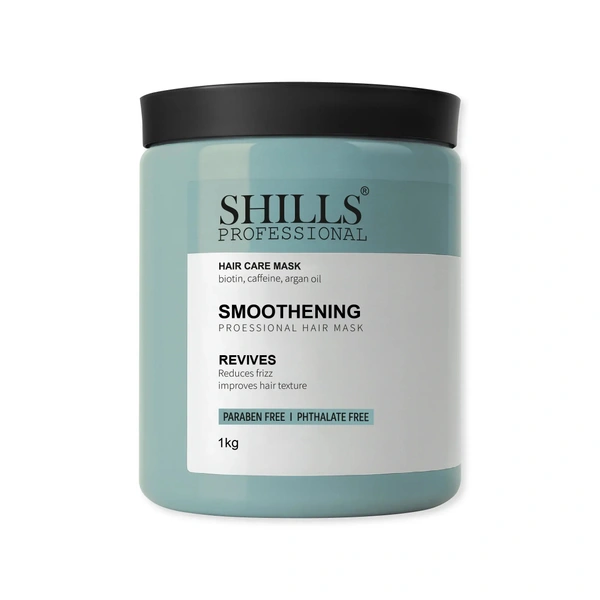 Shills Professional Smoothening Hair Mask 500gm | Deep Conditioning for Frizz Control, Smooth & Silky Hair | Keratin Infused Hair Spa Treatment for Dry & Damaged Hair
