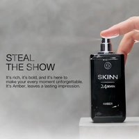 Skinn Titan Skinn 24Seven Amber Eau De Parfum for Men 100ml |  Long-Lasting | Warm & Woody Fragrance | Premium Perfume | Perfect for Everyday & Special Occasions
