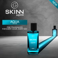 Skinn Titan Skinn 24Seven Aqua Eau De Parfum for Men 100ml |  Refreshing & Long-Lasting Scent | Aquatic & Citrus Notes | Perfect for Daily Wear | Premium Fragrance for Men