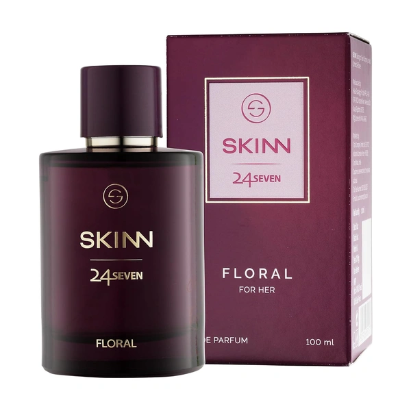 Skinn Titan Skinn 24Seven Floral  Eau De Parfum for Women 100ml | Elegant & Long-Lasting Fragrance | Rose, Peony & Tuberose Notes | Ideal for Daily Wear & Special Occasions