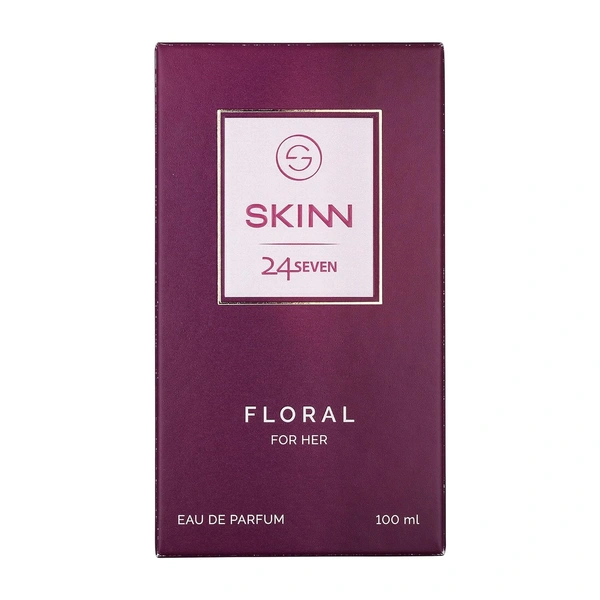 Skinn Titan Skinn 24Seven Floral  Eau De Parfum for Women 100ml | Elegant & Long-Lasting Fragrance | Rose, Peony & Tuberose Notes | Ideal for Daily Wear & Special Occasions