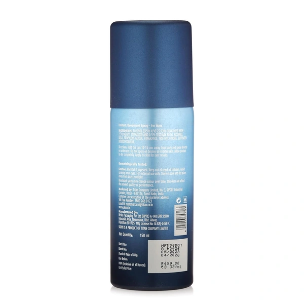 Skinn by Titan Deo Escapade - Forest Rouge, Country Road & Mediterranean 3 set Premium  Deodorant for man 150ml each | Long-Lasting Fragrance | Gentle for skin | Masculine Fragrance