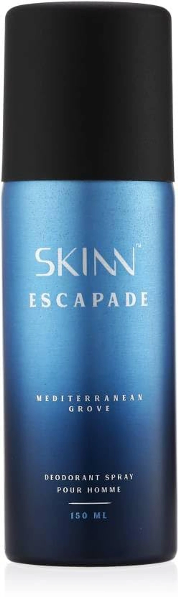 Skinn by Titan Escapade Mediterranean Deodorant for Men 150ml , Long-Lasting Freshness, Refreshing Fragrance, Everyday Body Spray,