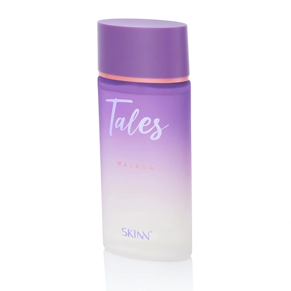 Skinn by Titan Skinn By Titan Tales Malaga Eau De Parfum for Women - 100ml | Sweet & Fruity Fragrance with Orange | Raspberry | Caramel | Patchouli | White Floral | Musk & Vanilla Notes| Long-lasting