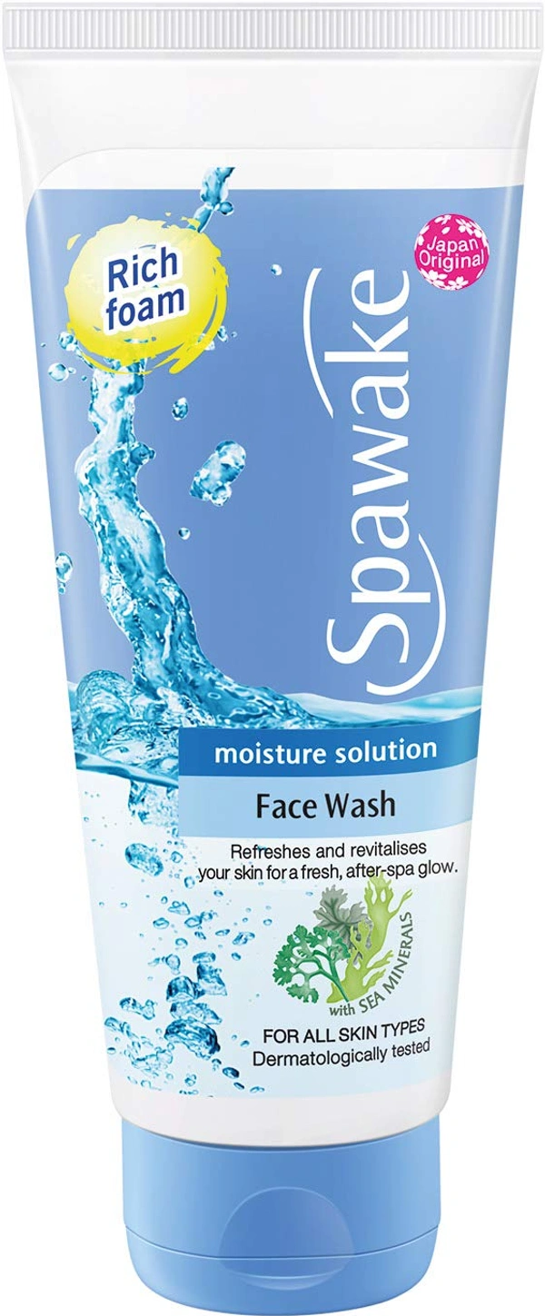 Spawake Moisture Solution Face Wash 50g | Hydrating & Refreshing face wash | Oil-free skin | Soft & Smooth Skin | For All Skin Types