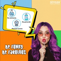 Streax Hold & Play Funky Colours - Wonder Blue | Vibrant Semi-Permanent Hair Color for Women 100gm