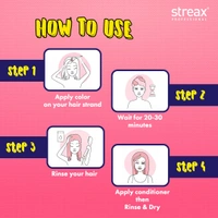 Streax Hold & Play Funky Colours - Wonder Blue | Vibrant Semi-Permanent Hair Color for Women 100gm