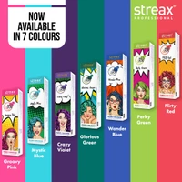 Streax Hold & Play Funky Colours - Wonder Blue | Vibrant Semi-Permanent Hair Color for Women 100gm