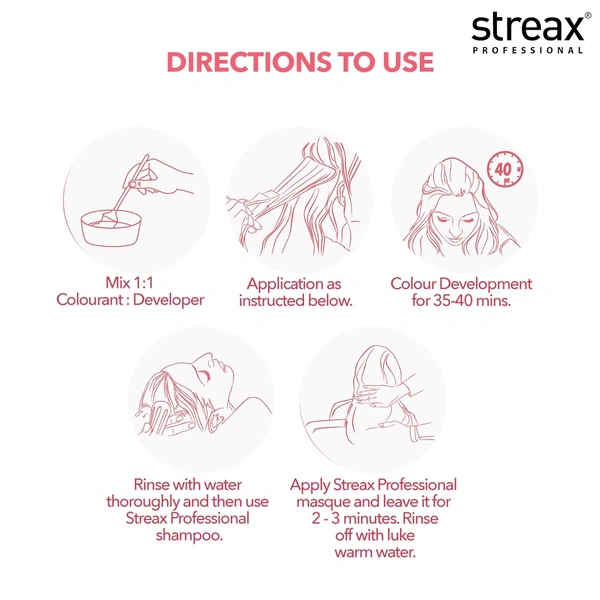 Streax Color Tube Argan Secrates   4.6 Reddish Brown, 60g | Ammonia-Free & Long-Lasting | Enriched with Argan & Walnut Oil for Vibrant Hair Color |  Soft & Smooth Hair | Full Grey Coverage