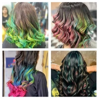 Streax Hold & Play Funky Colours - Perky Green | Vibrant Semi-Permanent Hair Color for Women