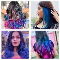 Streax Hold & Play Funky Colours - Wonder Blue | Vibrant Semi-Permanent Hair Color for Women 100gm