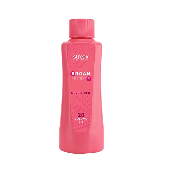 Streax Professional 20 Volume 6% Developer For Argan Secrets Colorant, 1000 ml