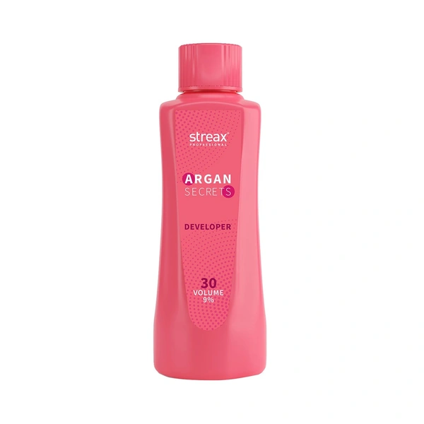 Streax Professional 30 Volume 9% Developer For Argan Secrets Colorant, 1000ml | (Note:By Including Additional Weight charge of Product is 49/-)