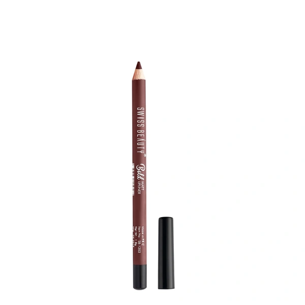 Swiss Beauty Baby Brown Shade Bold Matt Lip Liner | Fuller lip effect | Long-lasting & Creamy Formula | Lightweight |  Easy to blend & Matte Finish