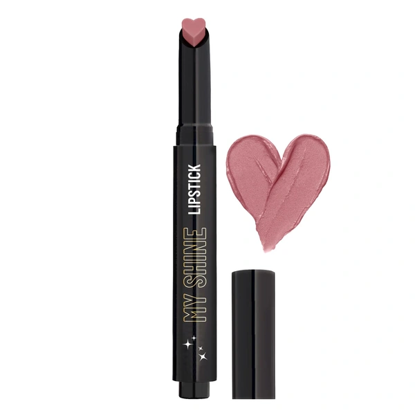Swiss Beauty Bitter Nude Shade My Shine Creamy Lipstick Enriched with Vitamin E| Intense Shine &  Long-Lasting | Hydrating, Smooth & Glossy Finish