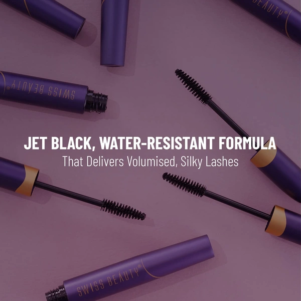 Swiss Beauty Bold Eye Super Lash Mascara | Waterproof | Smudge Proof Mascara | Long-Lasting | Intense Volume & Length for Bold Lashes | Clump-Free | 7.5ml