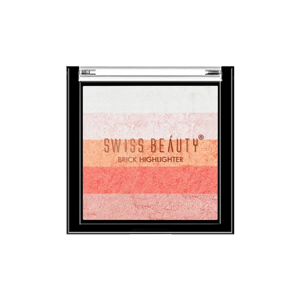 Swiss Beauty Brick Highlighter 7g | 02 | For Shimmery Effect