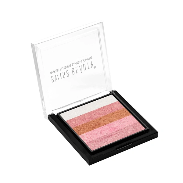 Swiss Beauty Brick Highlighter 7g | 03 | For Shimmery Effect