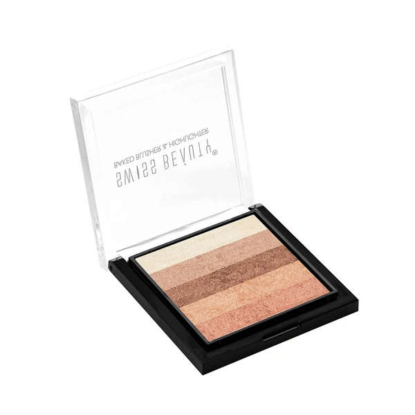 Swiss Beauty Brick Highlighter 7g | 04 | For Shimmery Effect