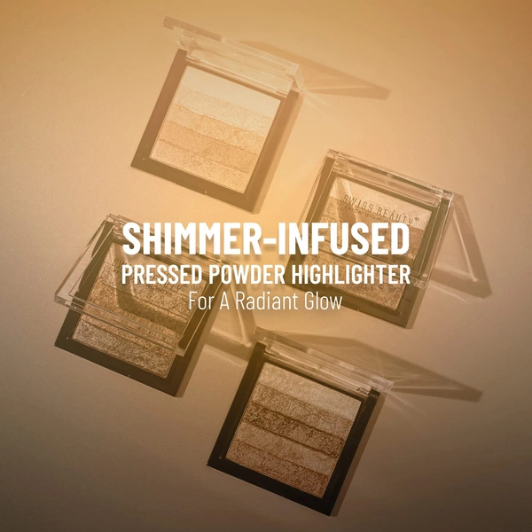 Swiss Beauty Brick Highlighter 7g | 04 | For Shimmery Effect
