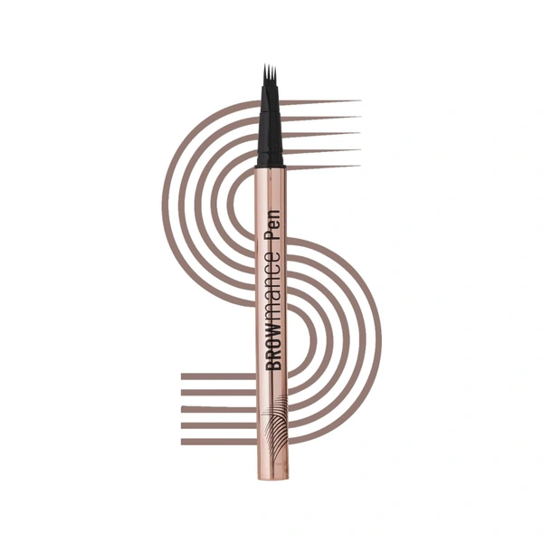 Swiss Beauty BROWmance Pen Light Brown 1ml | 4D Microblading Effect | Fills Sparse Brows | Waterproof & Smudge-Proof | 8-Hour Stay | Natural Hair-Like Strokes | Brow Definer Pen