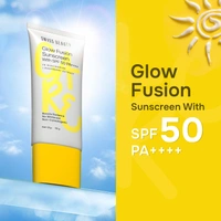 Swiss Beauty Care Glow Fusion Sunscreen 50gm with SPF50 PA++++ | 1% Niacinamide & Raspberry Extract | Boosts Radiance | Protects from UV Damage | Fights Premature Aging