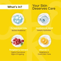 Swiss Beauty Care Glow Fusion Sunscreen 50gm with SPF50 PA++++ | 1% Niacinamide & Raspberry Extract | Boosts Radiance | Protects from UV Damage | Fights Premature Aging