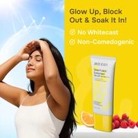 Swiss Beauty Care Glow Fusion Sunscreen 50gm with SPF50 PA++++ | 1% Niacinamide & Raspberry Extract | Boosts Radiance | Protects from UV Damage | Fights Premature Aging