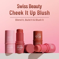 Swiss Beauty Cheek It Up Blush for Cheeks | With Jojoba Complex Lumi-Matte Finish | Natural Radiant Flush | Long-Lasting Color | Lightweight | Easily Blendable | Shade- Chic Me Up, 8g