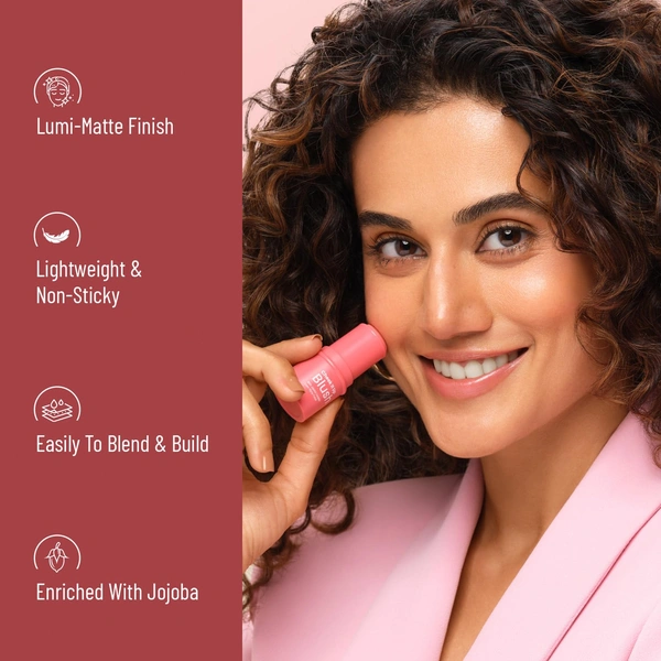 Swiss Beauty Cheek It Up Blush for Cheeks | With Jojoba Complex Lumi-Matte Finish | Natural Radiant Flush | Long-Lasting Color | Lightweight | Easily Blendable | Shade- Chic Me Up, 8g