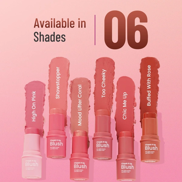 Swiss Beauty Cheek It Up Blush for Cheeks | With Jojoba Complex Lumi-Matte Finish | Natural Radiant Flush | Long-Lasting Color | Lightweight | Easily Blendable | Shade- Chic Me Up, 8g