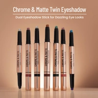 Swiss Beauty Chrome & Matte Twin Eyeshadow | Duo eyeshadow with matte and chrome finish | Non-creasing | Mix of matte & metallic finish | Vibrant stay for up to 24 hours | Pigmented & Long-Lasting | Shade- 04 ( Autumm Break )| 2g