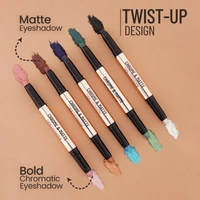 Swiss Beauty Chrome & Matte Twin Eyeshadow | Duo eyeshadow with matte and chrome finish | Non-creasing | Mix of matte & metallic finish | Vibrant stay for up to 24 hours | Pigmented & Long-Lasting | Shade- 04 ( Autumm Break )| 2g