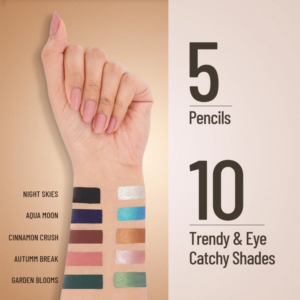Swiss Beauty Chrome & Matte Twin Eyeshadow | Duo eyeshadow with matte and chrome finish | Non-creasing | Mix of matte & metallic finish | Vibrant stay for up to 24 hours | Pigmented & Long-Lasting | Shade- 04 ( Autumm Break )| 2g